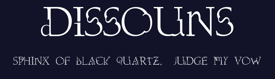 Dissouns by dawnland — Decorative Font — thumbnail 2