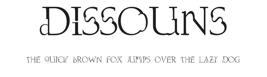 Dissouns by dawnland — Decorative Font