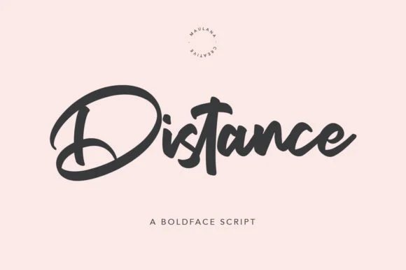 Distance Font by Maulana Creative — Script Handwritten Font
