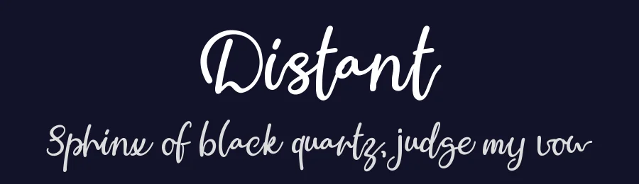 Distant by Fonteca.com — Script Handwritten Font — thumbnail 2