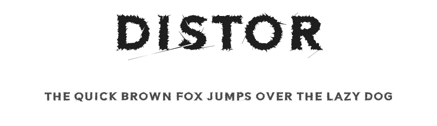 Distor by Solidtype — Decorative Font