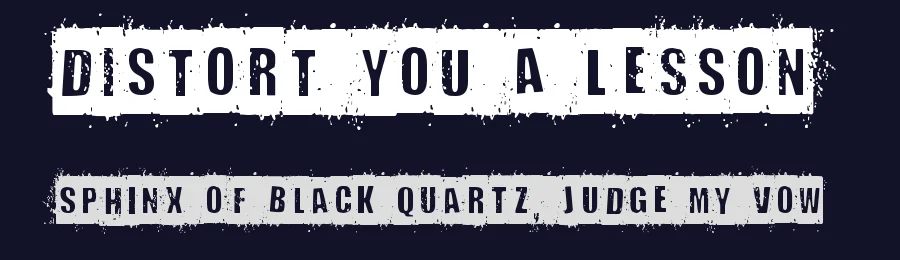 Distort You a Lesson by Chequered Ink — Decorative Font — thumbnail 2