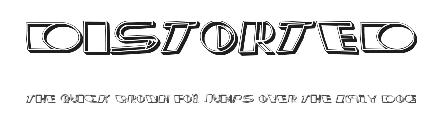 Distorted by Vladimir Nikolic — Decorative Font