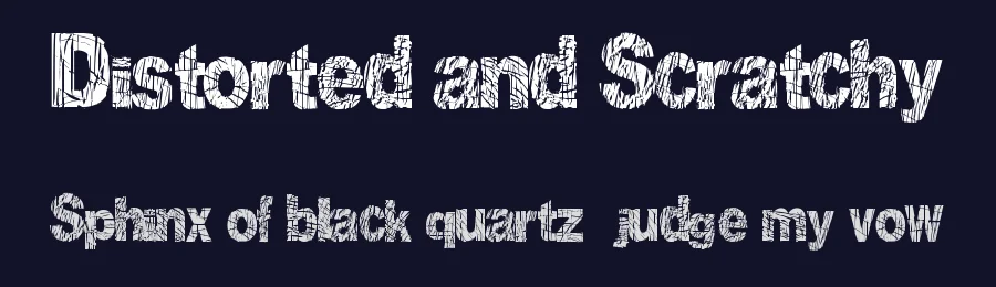 Distorted and Scratchy by beethovenfan — Decorative Font — thumbnail 2