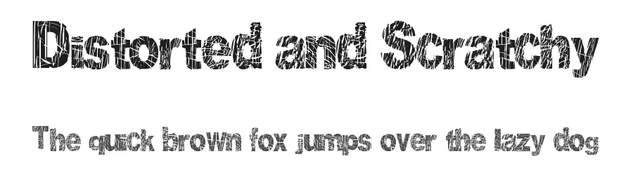 Distorted and Scratchy by beethovenfan β Decorative Font
