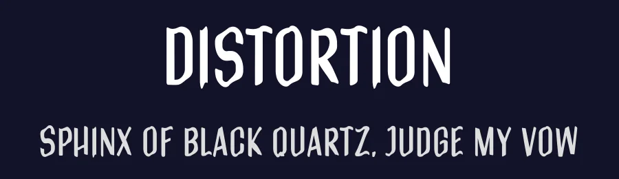 Distortion by Motokiwo — Decorative Font — thumbnail 2