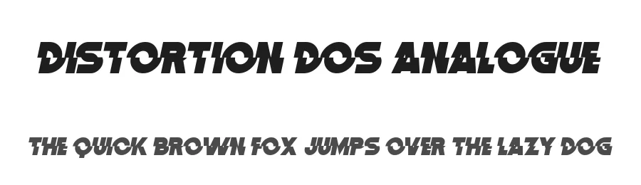 Distortion Dos Analogue