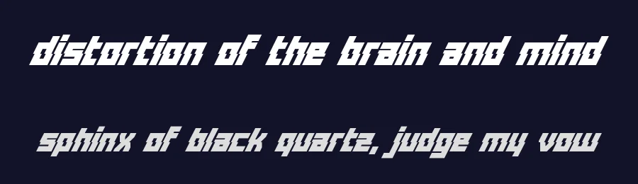 Distortion Of The Brain And Mind by Chequered Ink — Display Font — thumbnail 2