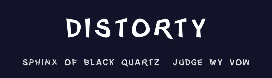 Distorty by Robertas Pezas — Decorative Font — thumbnail 2
