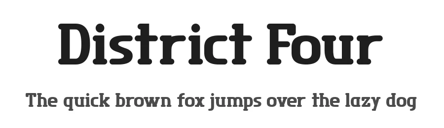 District Four by Chequered Ink — Sans Serif Font
