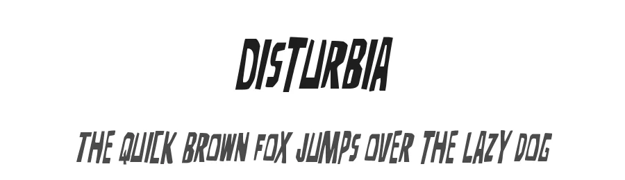 Disturbia by Iconian Fonts — Decorative Font