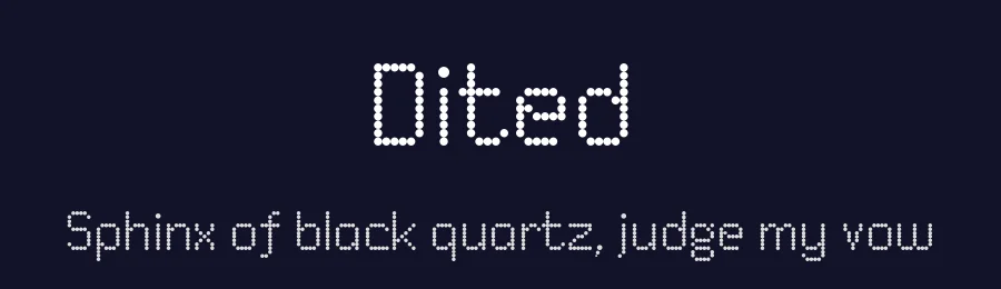 Dited by Jovanny Lemonad — Display Font — thumbnail 2
