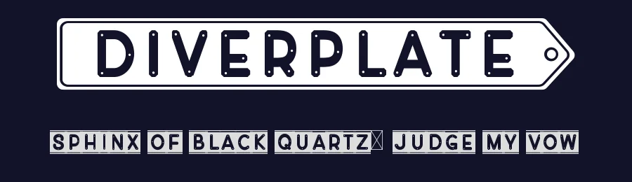 Diverplate by Kotak Kuning Studio — Decorative Font — thumbnail 2