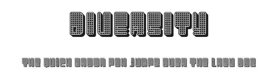 Diversity by Vladimir Nikolic — Decorative Font