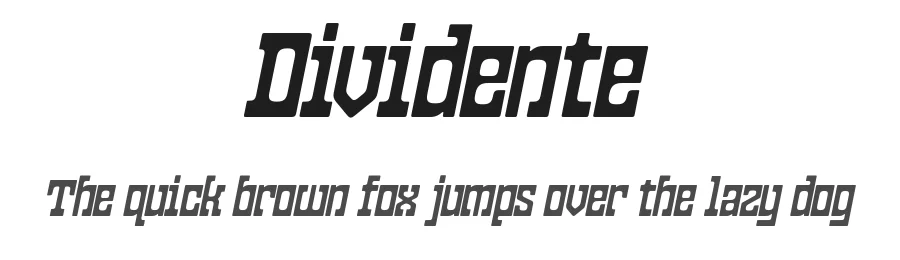 Dividente by Typodermic Fonts — Decorative Font