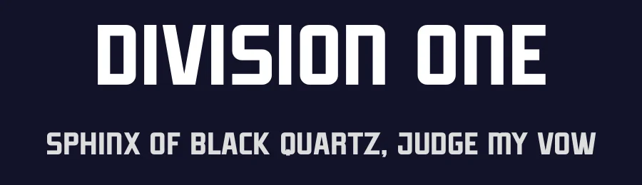 Division One by Don Marciano — Sans Serif Font — thumbnail 2