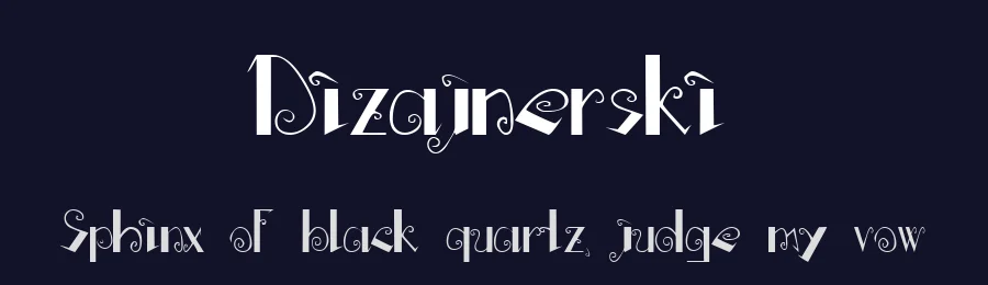 Dizajnerski by Rei Hino — Decorative Font — thumbnail 2