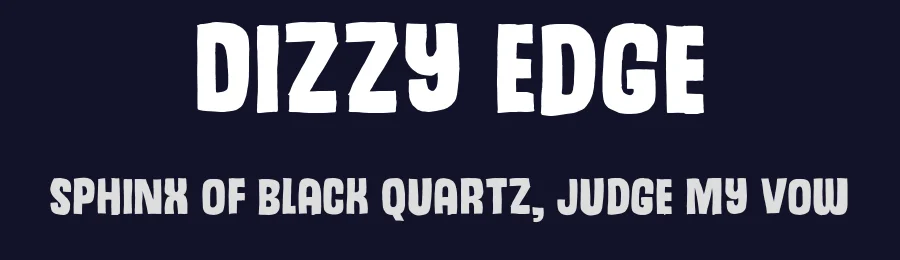 Dizzy Edge by Pizzadude — Decorative Font — thumbnail 2
