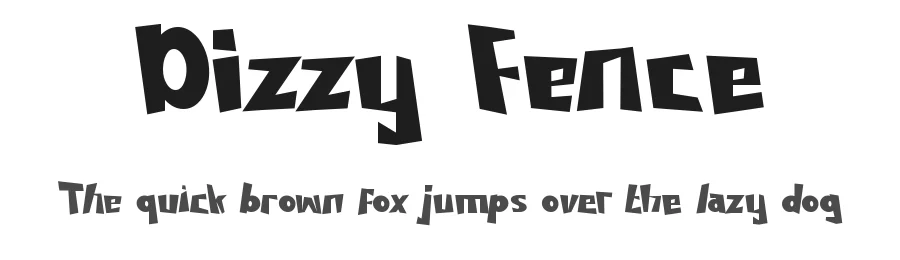 Dizzy Fence by PutraCetol Studio — Decorative Font
