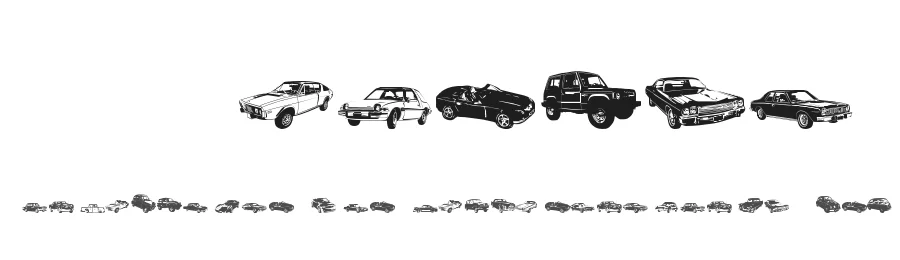 DJ Autocar by strat — Dingbats Font