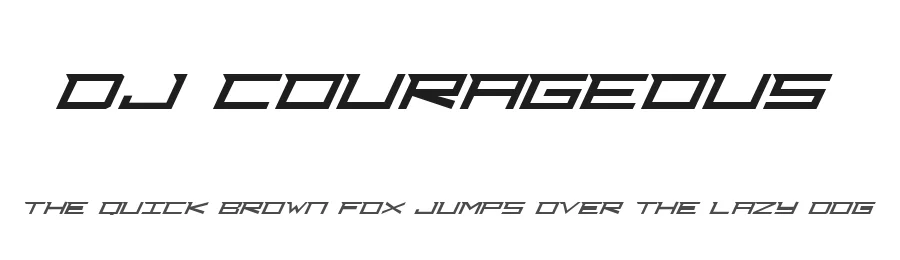 DJ Courageous by Marianfudge — Display Font