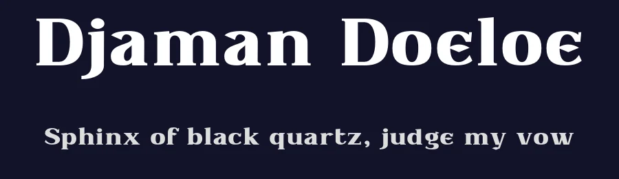 Djaman Doeloe by Ikiiko Type — Decorative Font — thumbnail 2