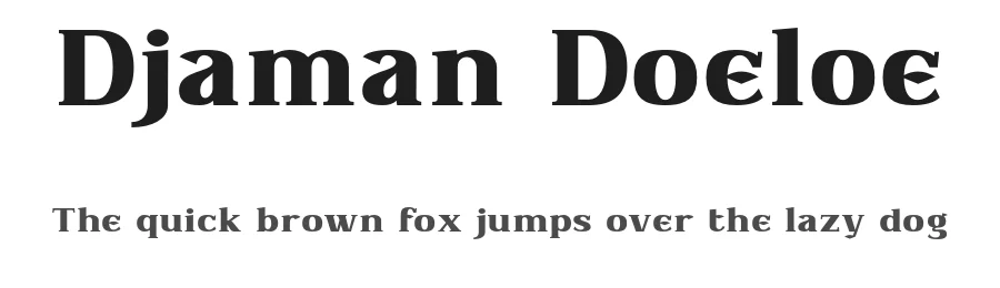 Djaman Doeloe by Ikiiko Type — Decorative Font