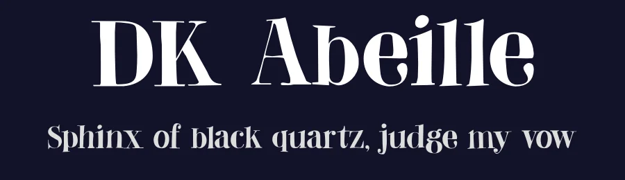 DK Abeille by Hanoded — Decorative Font — thumbnail 2