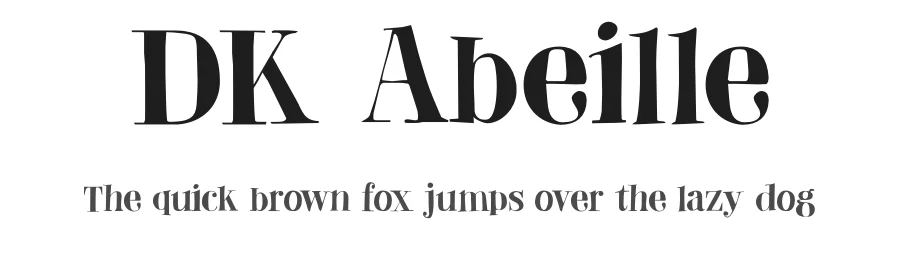 DK Abeille by Hanoded β Decorative Font