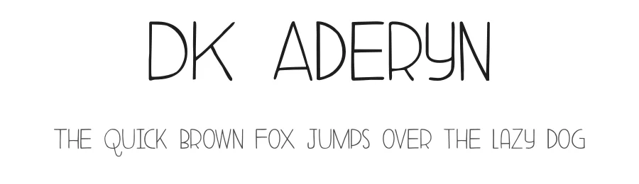 DK Aderyn by Hanoded โ Decorative Font
