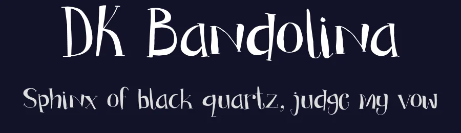 DK Bandolina by Hanoded — Decorative Font — thumbnail 2
