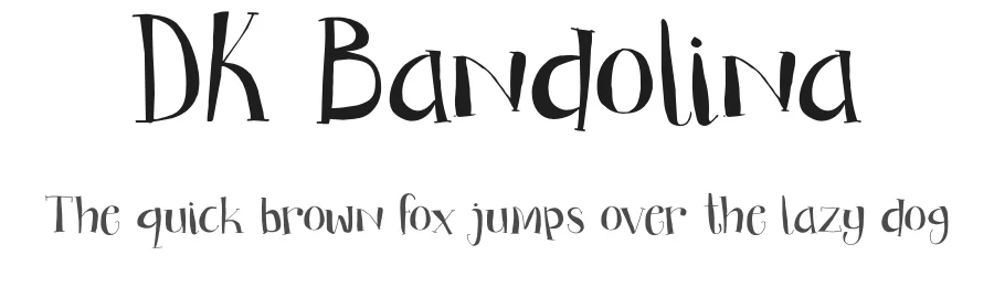 DK Bandolina by Hanoded — Decorative Font