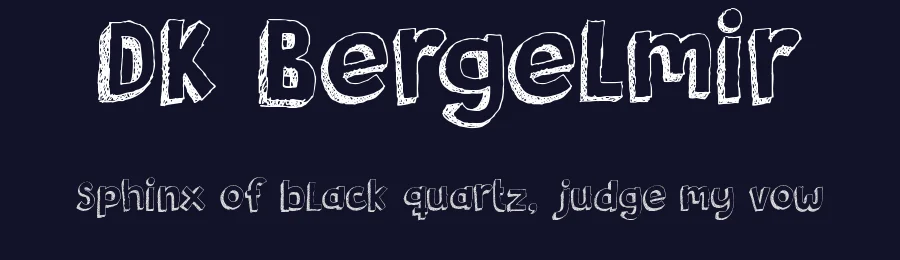 DK Bergelmir by Hanoded — Decorative Font — thumbnail 2