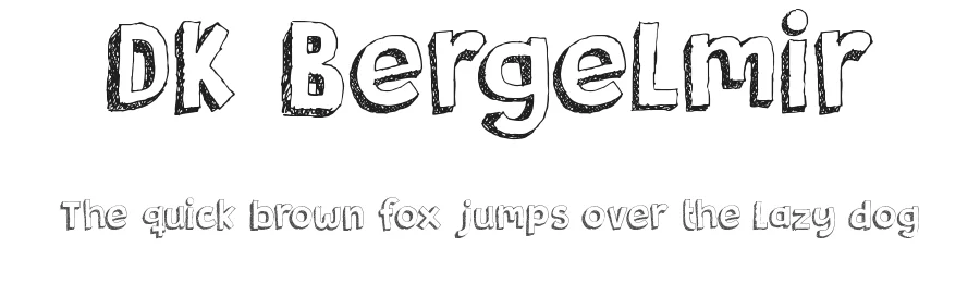 DK Bergelmir by Hanoded β Decorative Font