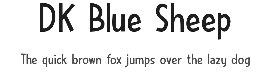 DK Blue Sheep by Hanoded β Decorative Font