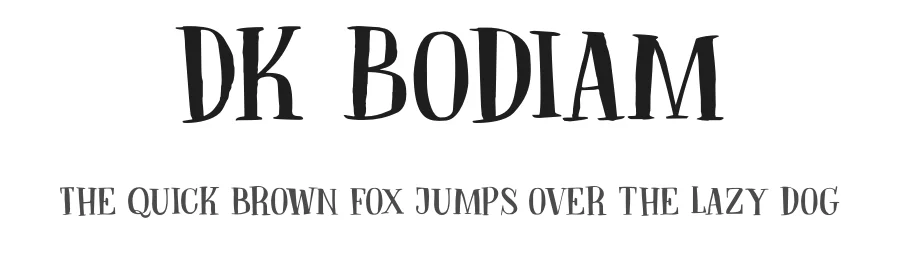 DK Bodiam by Hanoded — Decorative Font