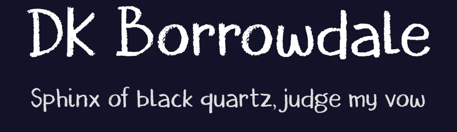 DK Borrowdale by Hanoded — Script Handwritten Font — thumbnail 2