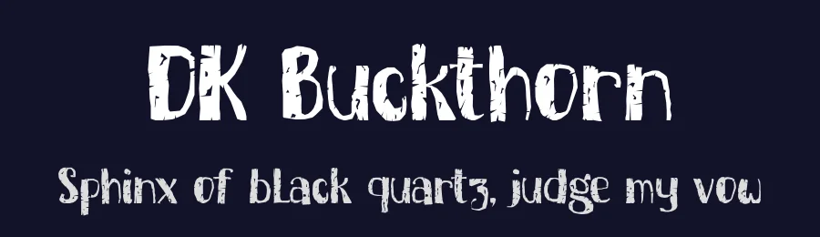 DK Buckthorn by Hanoded — Decorative Font — thumbnail 2