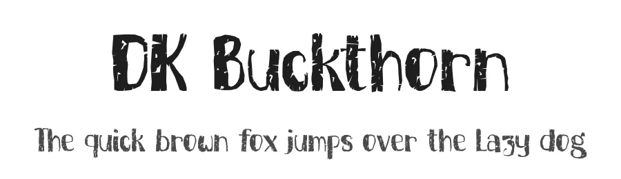 DK Buckthorn by Hanoded β Decorative Font