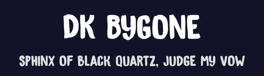 DK Bygone by Hanoded — Script Handwritten Font — thumbnail 2