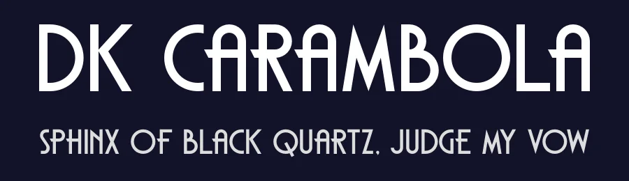 DK Carambola by Hanoded — Decorative Font — thumbnail 2
