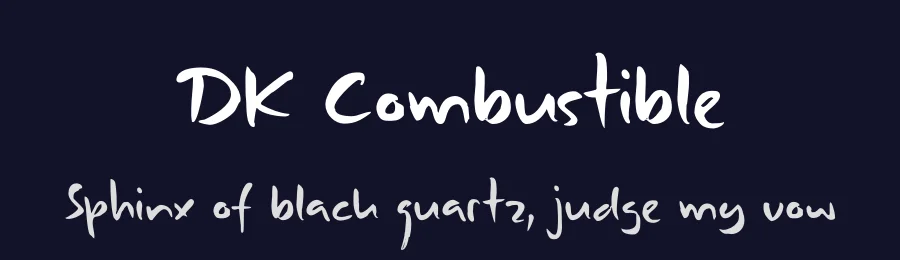 DK Combustible by Hanoded — Script Handwritten Font — thumbnail 2