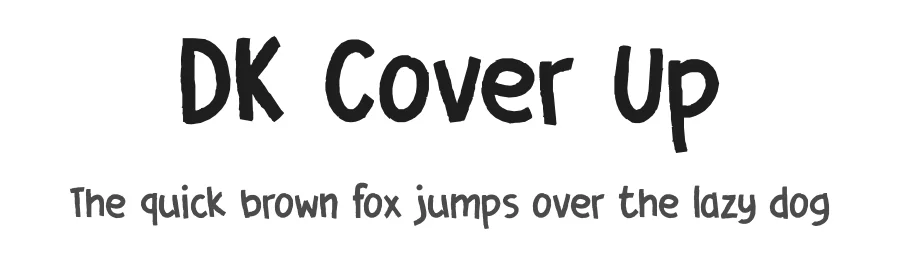DK Cover Up by Hanoded β Decorative Font