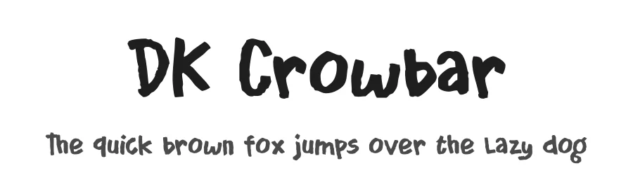 DK Crowbar by Hanoded β Decorative Font