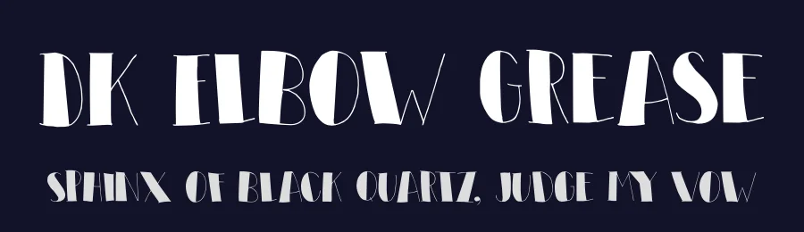 DK Elbow Grease by Hanoded — Decorative Font — thumbnail 2