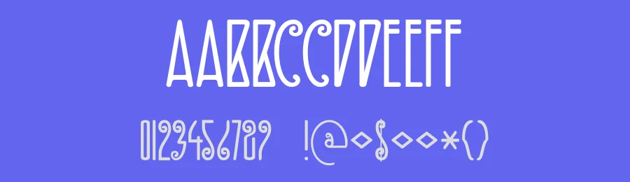 DK Fiebiger Zwei by Hanoded — Decorative Font — thumbnail 3