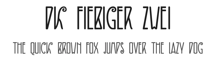 DK Fiebiger Zwei by Hanoded — Decorative Font