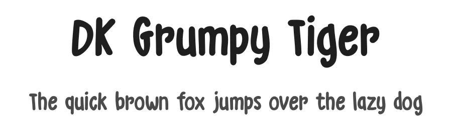 DK Grumpy Tiger