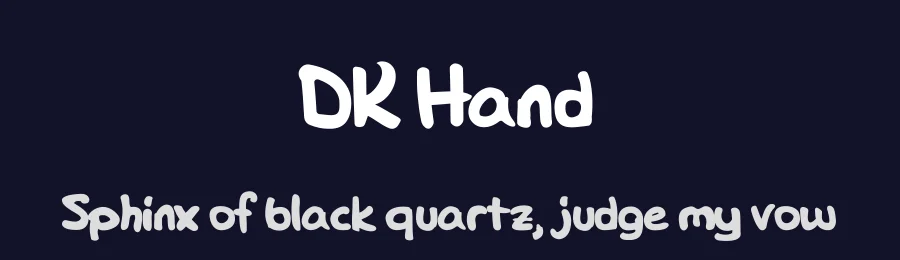 DK Hand by Serkan Dilemek — Script Handwritten Font — thumbnail 2