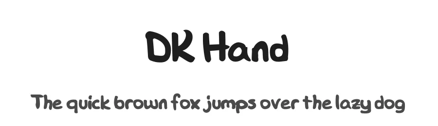 DK Hand by Serkan Dilemek — Script Handwritten Font